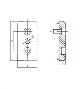 鋁型材端面連接板1（長方形）