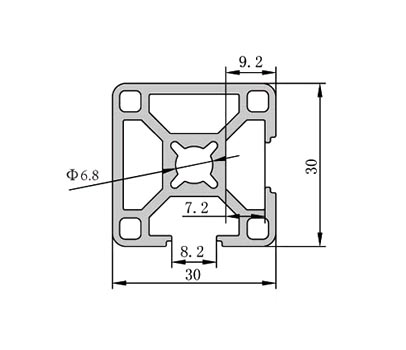 3030-2N90鋁型材技術參數