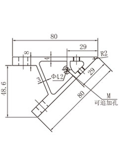 鋁型材45度連接角碼物理參數(shù)1 鋁型材45度連接角碼物理參數(shù)1