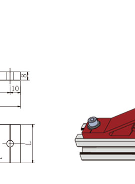 4545規格鋁型材135度角件安裝示意圖