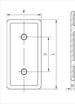 4080鋁型材端面蓋板頂視圖 4080鋁型材端面蓋板頂視圖