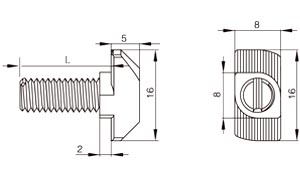 T型螺栓技術參數