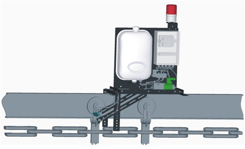 鏈條油氣噴射潤滑系統